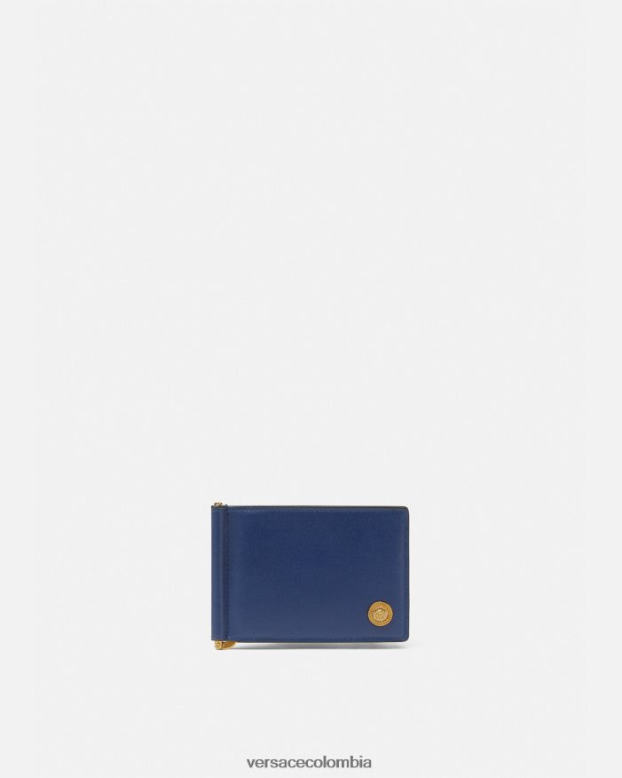 hombres cartera plegable con clip Medusa Biggie Versace azul 2RP40F1632 accesorios