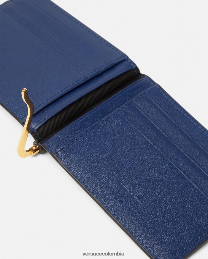 hombres cartera plegable con clip Medusa Biggie Versace azul 2RP40F1632 accesorios