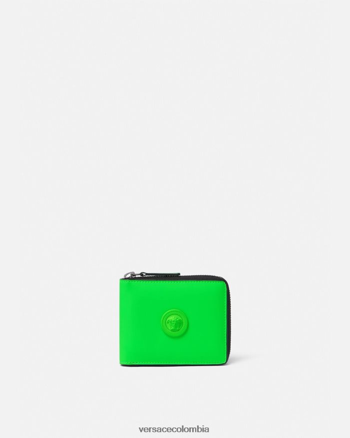 hombres cartera plegable con medusa biggie Versace verde 2RP40F1642 accesorios