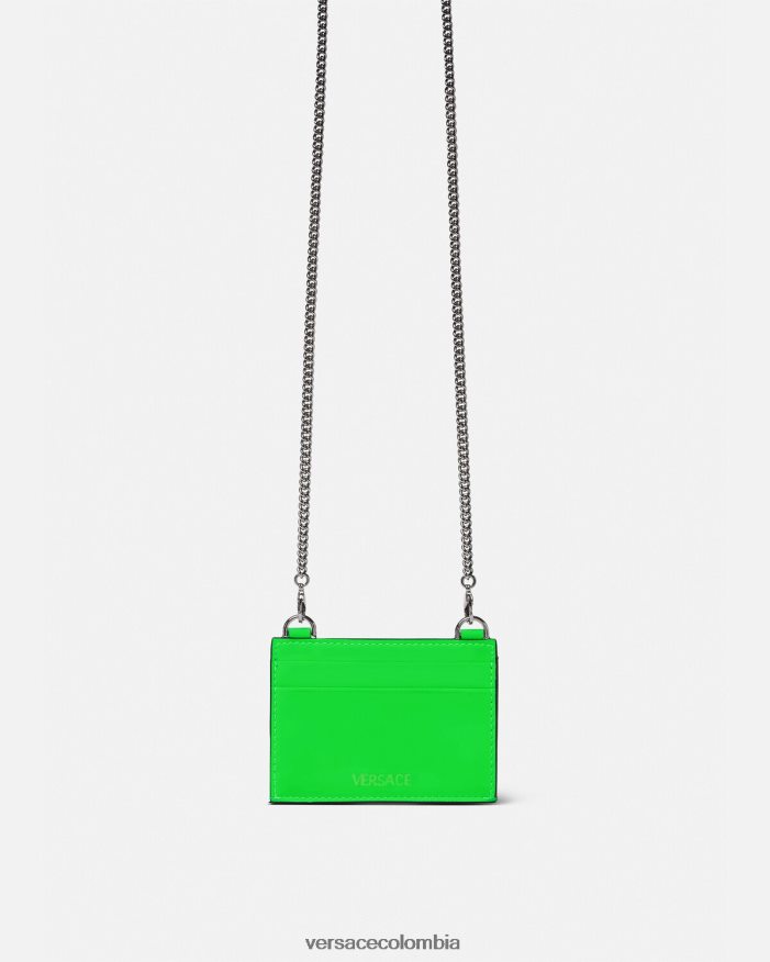 hombres tarjetero con medusa biggie Versace verde 2RP40F1644 accesorios