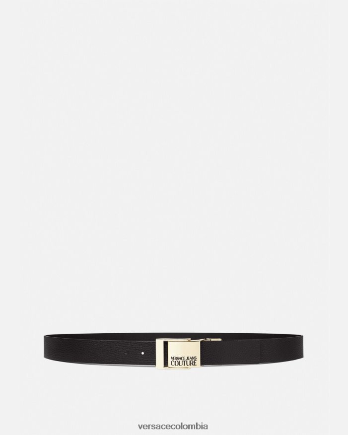 hombres cinturón con logo Versace negro 2RP40F2509 accesorios