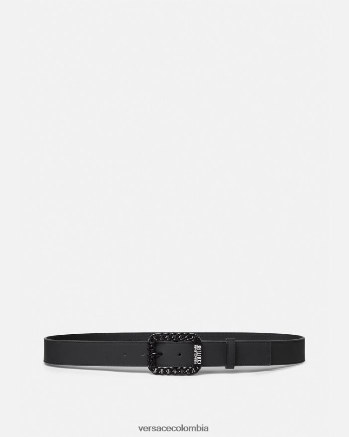 hombres cinturón de cadena a tono Versace negro 2RP40F2501 accesorios