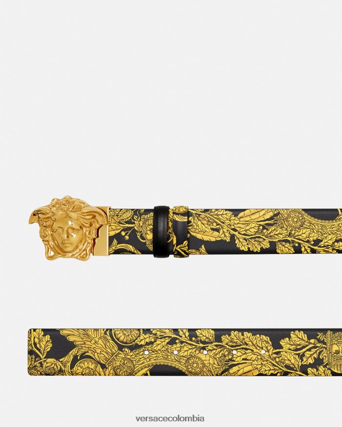 hombres cinturón reversible maschera barroco Versace imprimir 2RP40F1629 accesorios