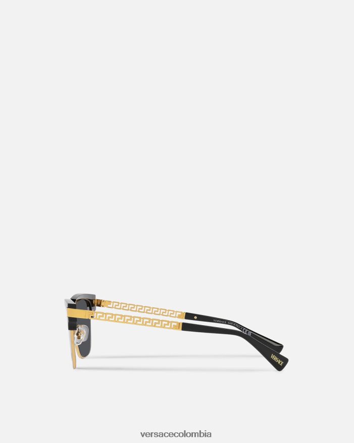 hombres gafas de sol greca Versace negro 2RP40F1680 accesorios