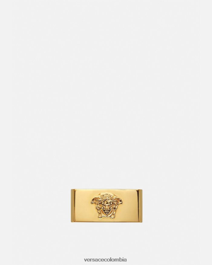 hombres anillo con logo de medusa Versace oro 2RP40F1694 accesorios