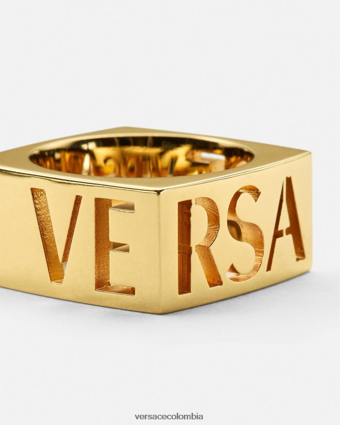 hombres anillo con logo de medusa Versace oro 2RP40F1694 accesorios