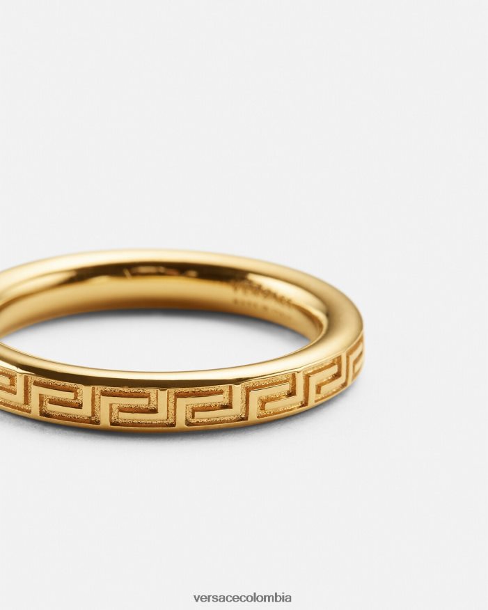 hombres llavero griego grabado Versace oro 2RP40F1686 accesorios