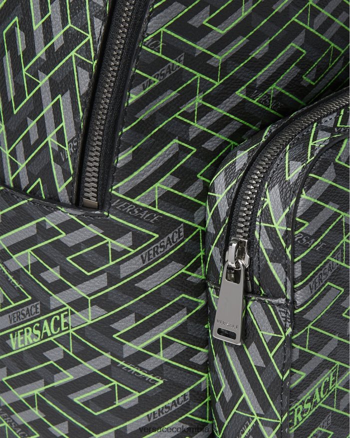 hombres mochila con la firma la greca Versace imprimir 2RP40F1488 bolsas