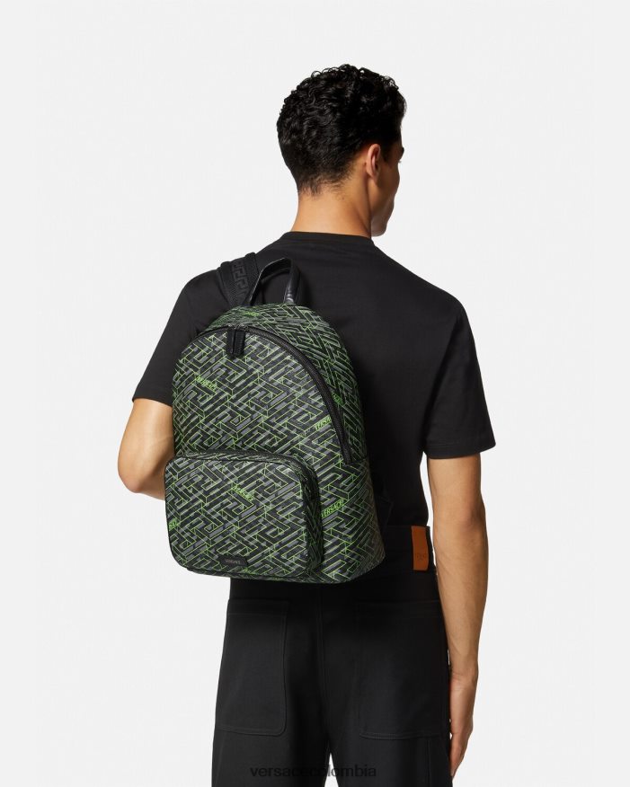 hombres mochila con la firma la greca Versace imprimir 2RP40F1488 bolsas