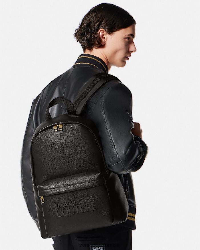 hombres mochila con logo Versace negro 2RP40F2472 accesorios