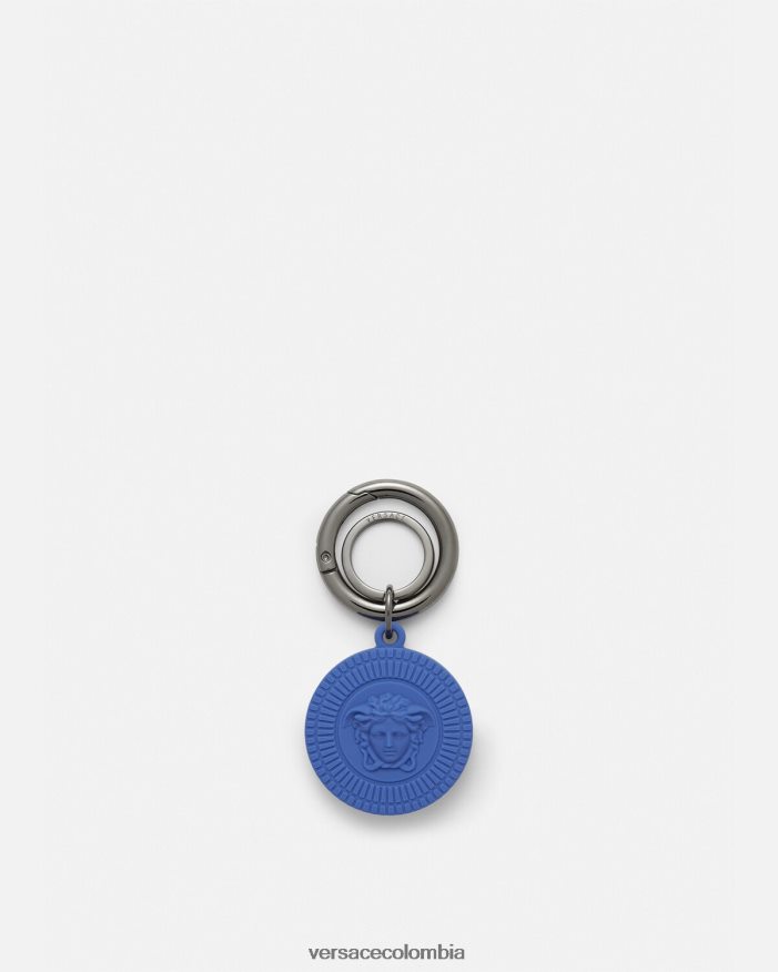 hombres llavero con etiqueta de aire de medusa biggie Versace azul 2RP40F1654 accesorios