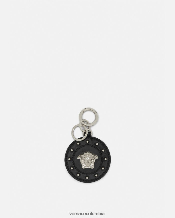hombres llavero con tachuelas de medusa Versace negro 2RP40F1663 accesorios