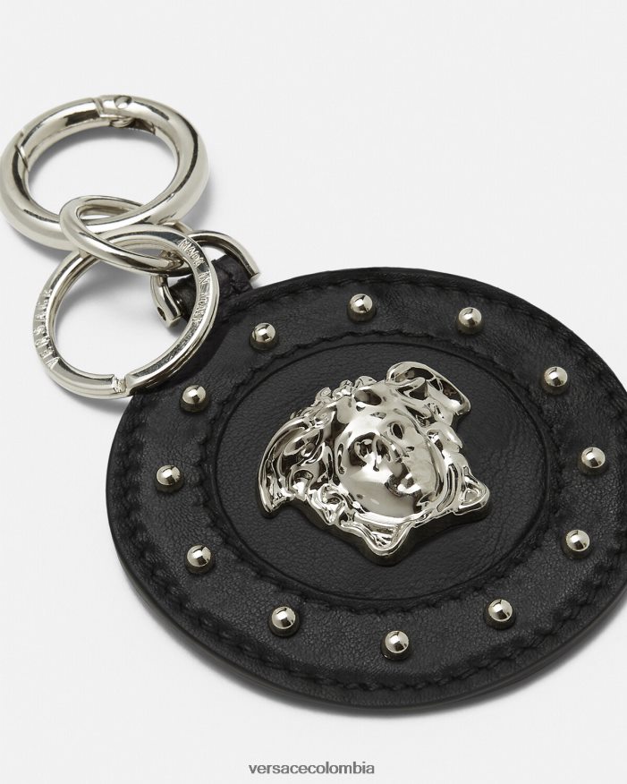hombres llavero con tachuelas de medusa Versace negro 2RP40F1663 accesorios