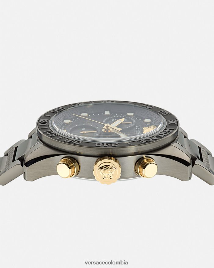 hombres reloj crono greca dome Versace pnul 2RP40F1705 accesorios