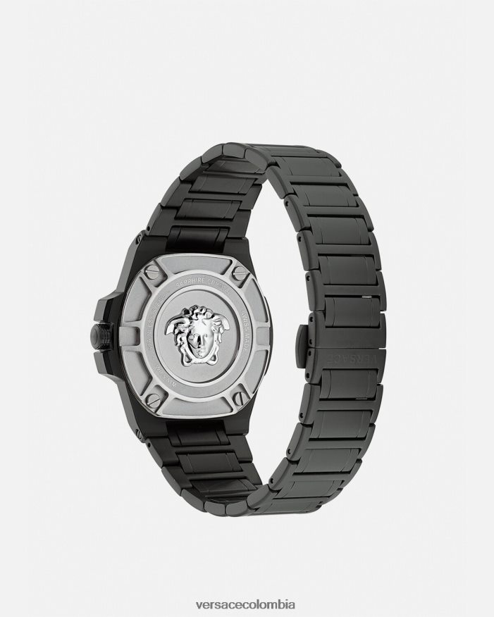 hombres reloj de reacción de greca Versace negro 2RP40F1711 accesorios