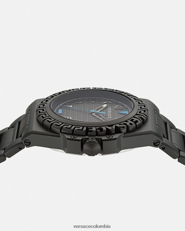 hombres reloj de reacción de greca Versace negro 2RP40F1711 accesorios