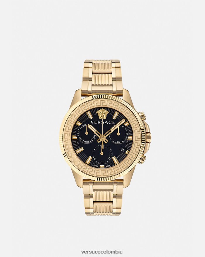 hombres reloj greca action crono Versace pnul 2RP40F1709 accesorios
