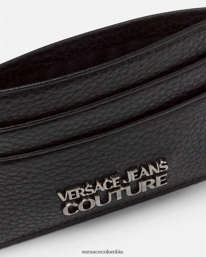 hombres tarjetero con logo Versace negro 2RP40F2488 accesorios