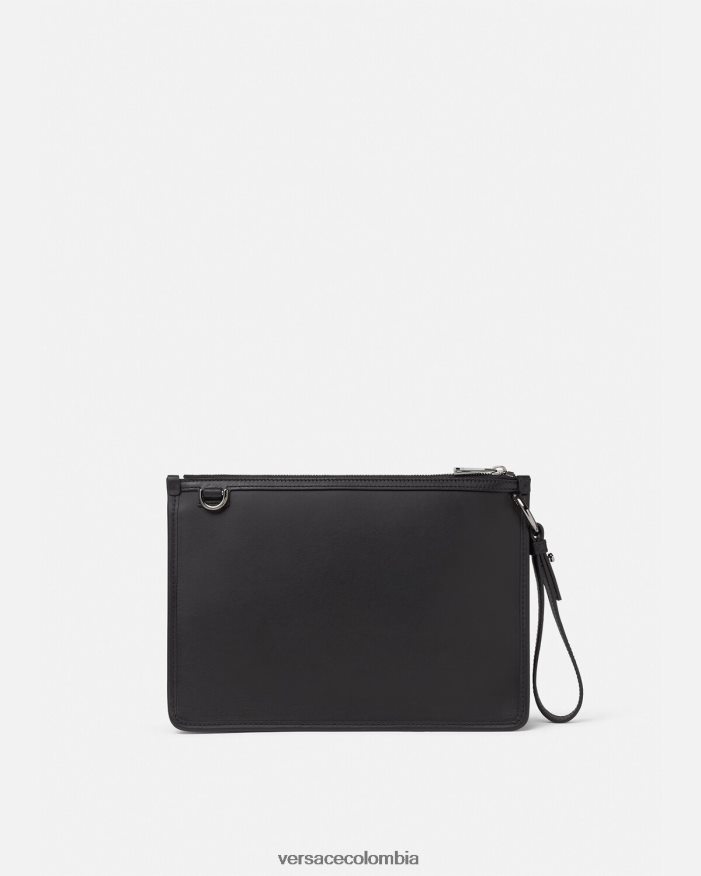 hombres bandolera con greca y tachuelas Versace negro 2RP40F1475 bolsas