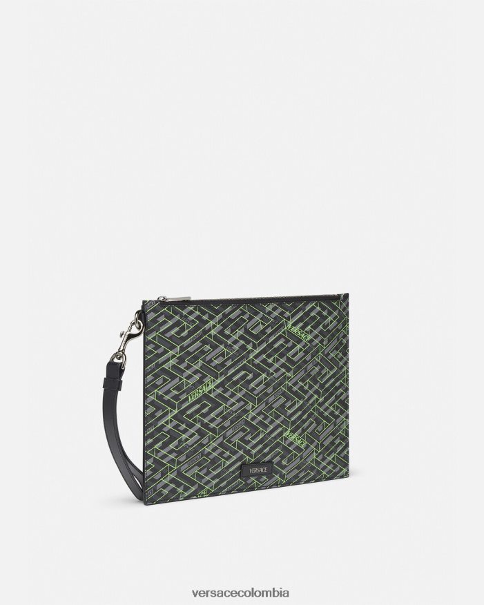hombres bolso con firma la greca Versace imprimir 2RP40F1480 bolsas