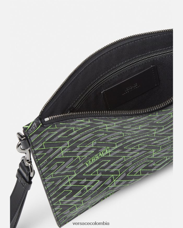 hombres bolso con firma la greca Versace imprimir 2RP40F1480 bolsas