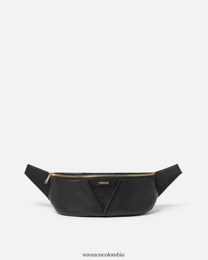 hombres riñonera con logo V Greca Versace negro 2RP40F1491 bolsas