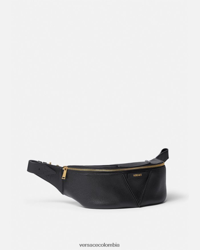 hombres riñonera con logo V Greca Versace negro 2RP40F1491 bolsas