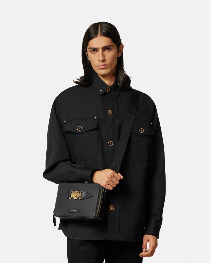 hombres bolso messenger con medusa biggie Versace negro 2RP40F1468 bolsas