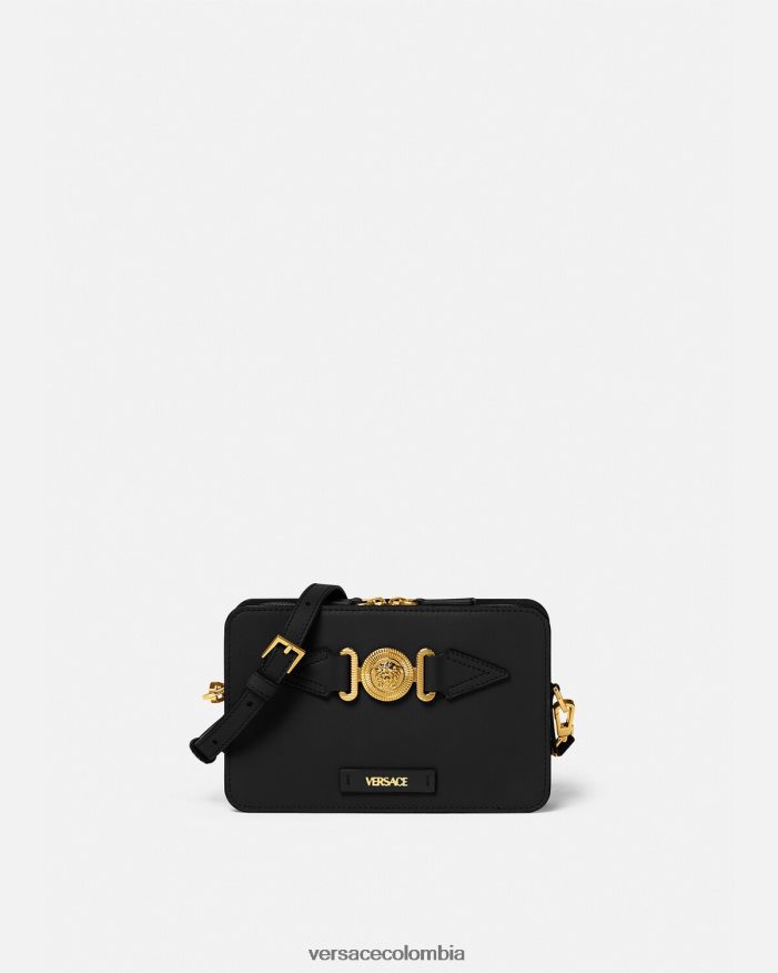 hombres bolso messenger pequeño con Medusa Biggie Versace negro 2RP40F1464 bolsas