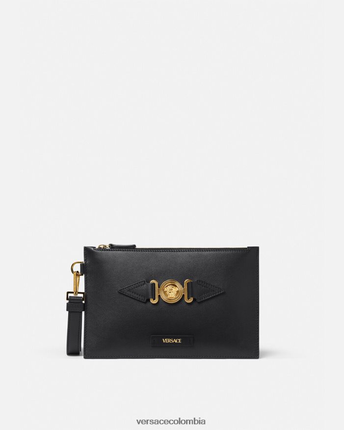 hombres bolso shopper pequeño con medusa biggie Versace negro 2RP40F1463 bolsas