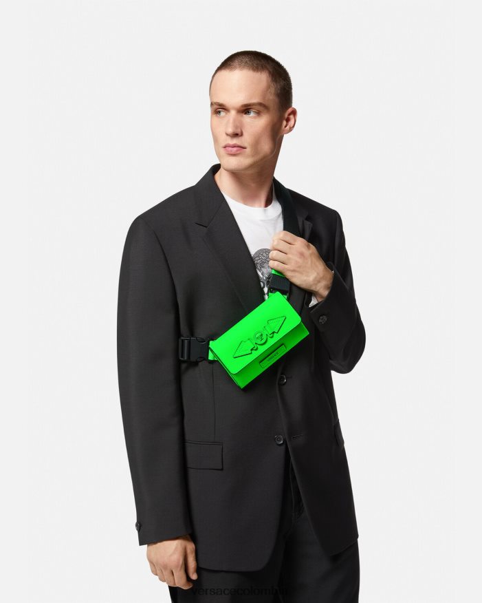 hombres riñonera con Medusa Biggie Versace verde 2RP40F1473 bolsas