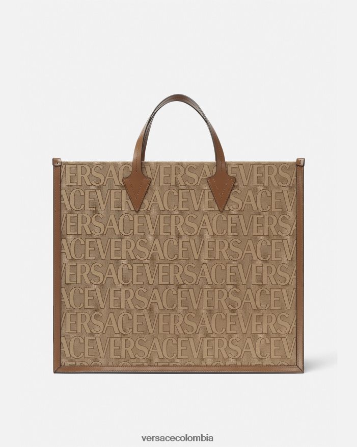 hombres bolso de mano por toda la prenda Versace marrón 2RP40F1506 bolsas