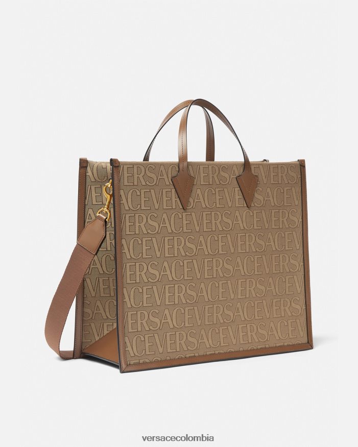 hombres bolso de mano por toda la prenda Versace marrón 2RP40F1506 bolsas