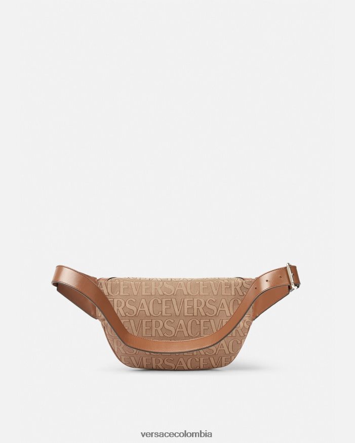 hombres riñonera estilo hobo con repetición en toda la prenda Versace marrón 2RP40F1503 bolsas