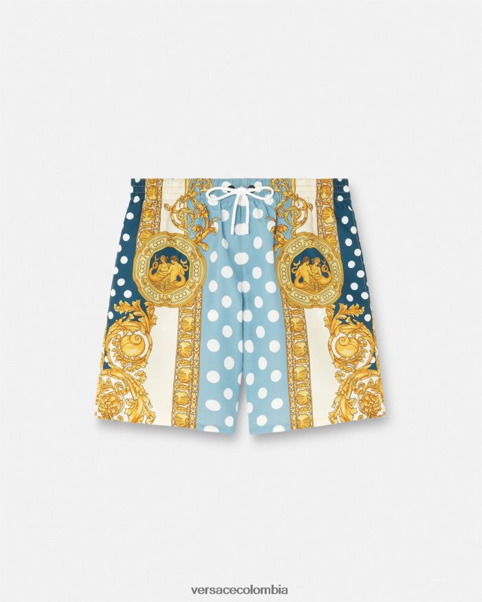 hombres bañadores con diseño barroco de conchas marinas Versace imprimir 2RP40F1802 ropa interior y ropa de playa