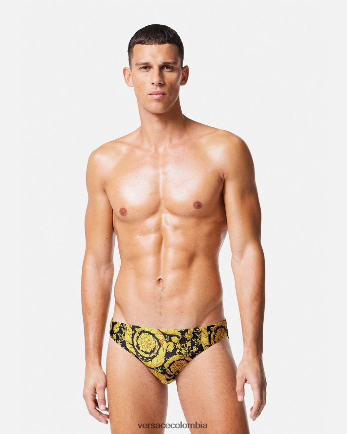 hombres braguitas de baño barroco Versace imprimir 2RP40F1805 ropa interior y ropa de playa