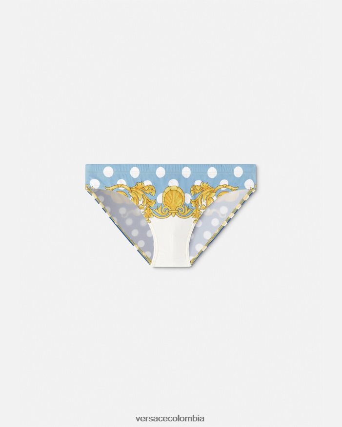 hombres calzoncillos de baño con diseño barroco de conchas marinas Versace imprimir 2RP40F1801 ropa interior y ropa de playa