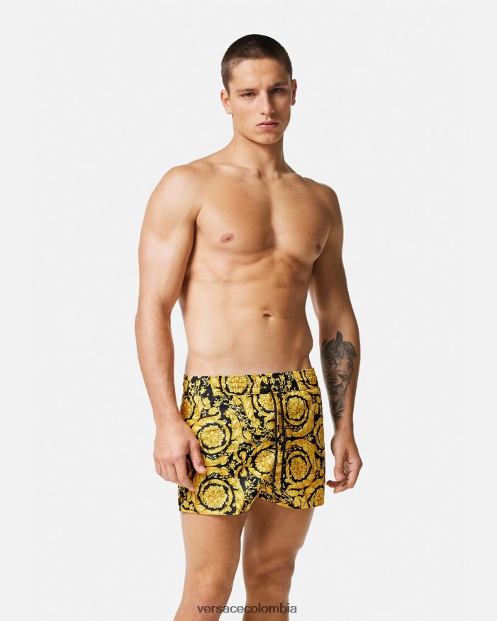 hombres shorts de baño barrocos Versace imprimir 2RP40F1804 ropa interior y ropa de playa
