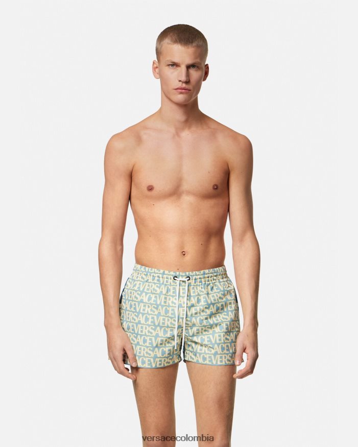 hombres shorts de baño integrales Versace imprimir 2RP40F1792 ropa interior y ropa de playa