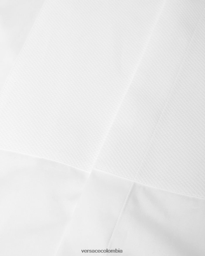 hombres camisa de esmoquin formal Versace blanco 2RP40F1301 ropa