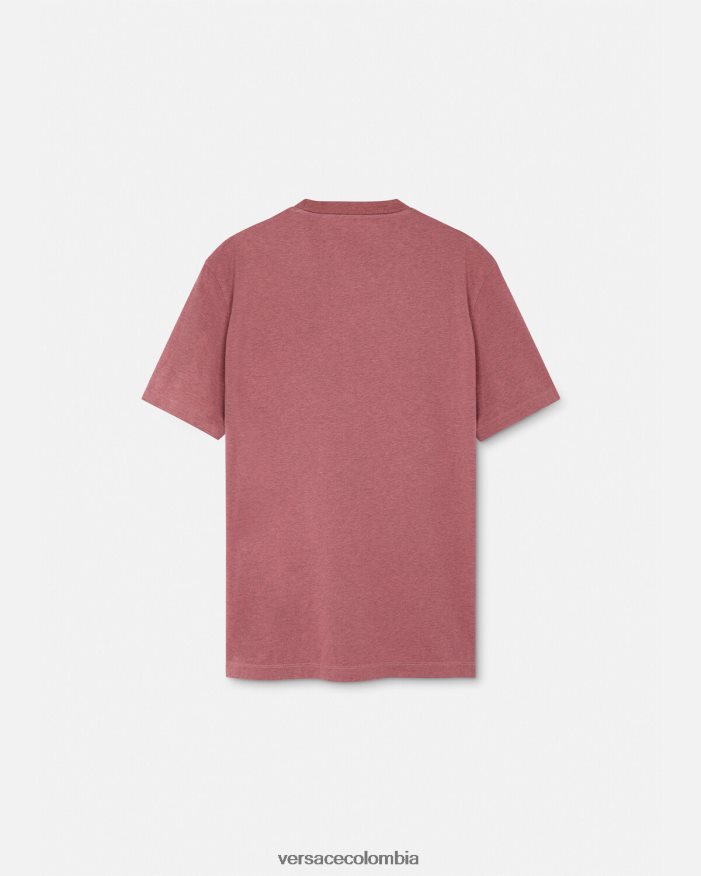 hombres camiseta la maschera Versace rosa 2RP40F1384 ropa