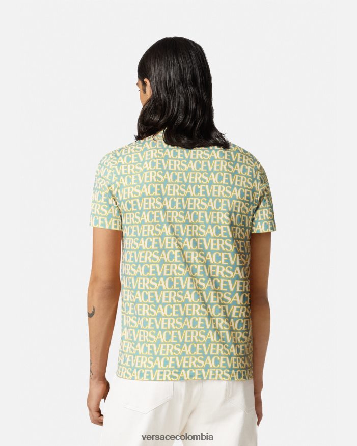 hombres camiseta por toda la prenda Versace imprimir 2RP40F1354 ropa