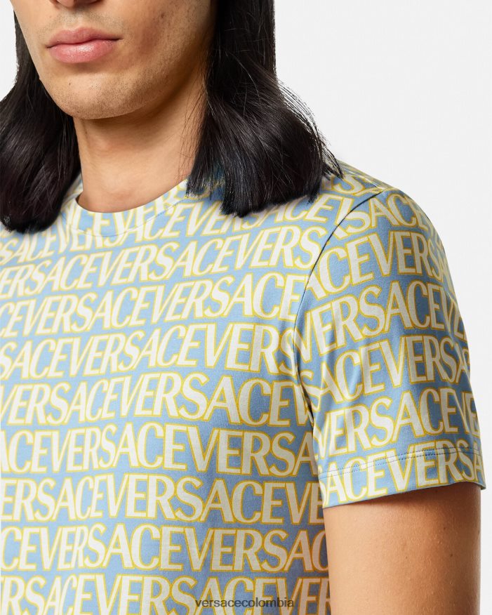hombres camiseta por toda la prenda Versace imprimir 2RP40F1354 ropa