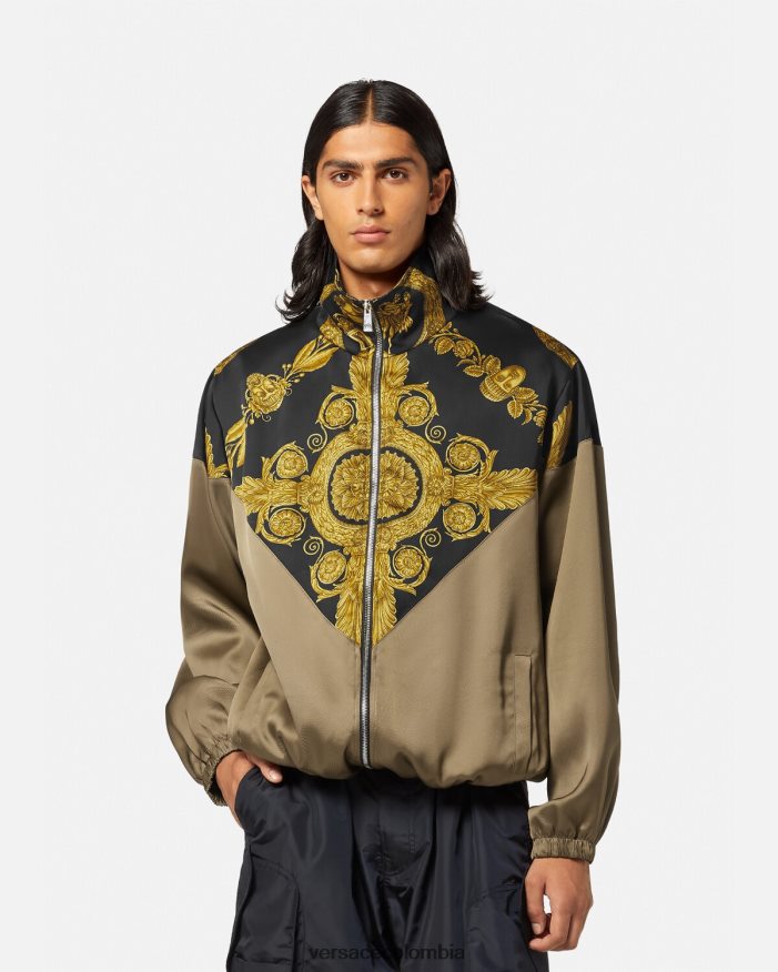 hombres chaqueta blusón barroco maschera Versace imprimir 2RP40F1236 ropa