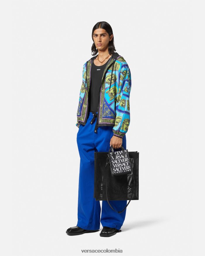 hombres chaqueta cortavientos le maschere Versace imprimir 2RP40F1235 ropa