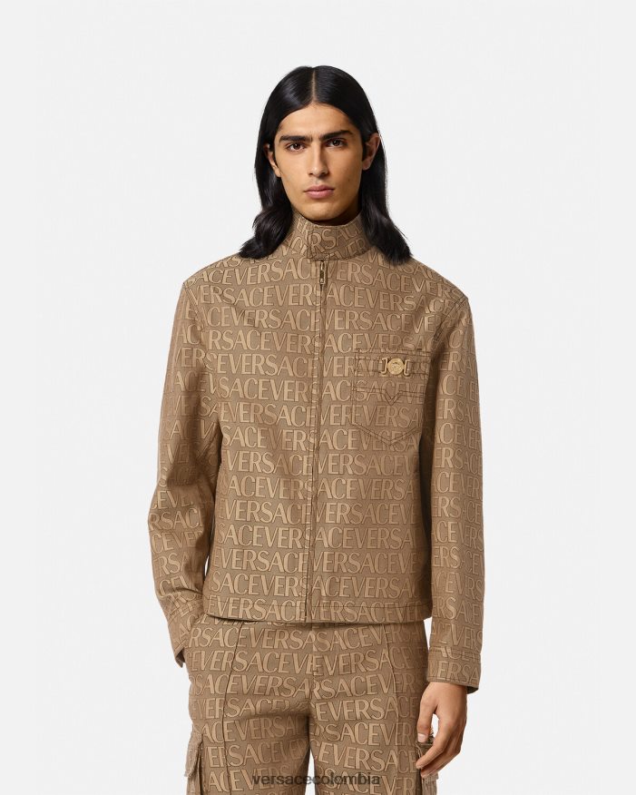 hombres chaqueta tipo blusón por toda la prenda Versace imprimir 2RP40F1221 ropa