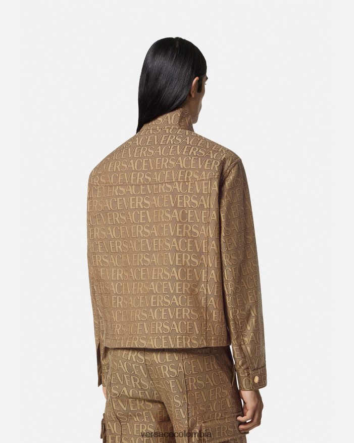 hombres chaqueta tipo blusón por toda la prenda Versace imprimir 2RP40F1221 ropa