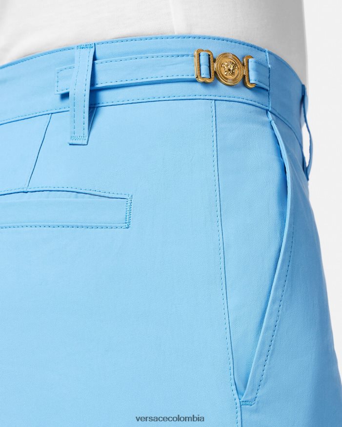 hombres bermudas con medusa biggie Versace azul claro 2RP40F1445 ropa