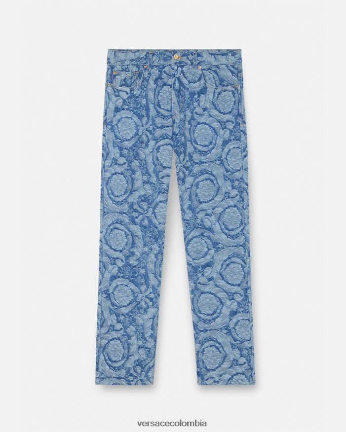 hombres jeans con silueta barroca Versace Plano 2RP40F1448 ropa