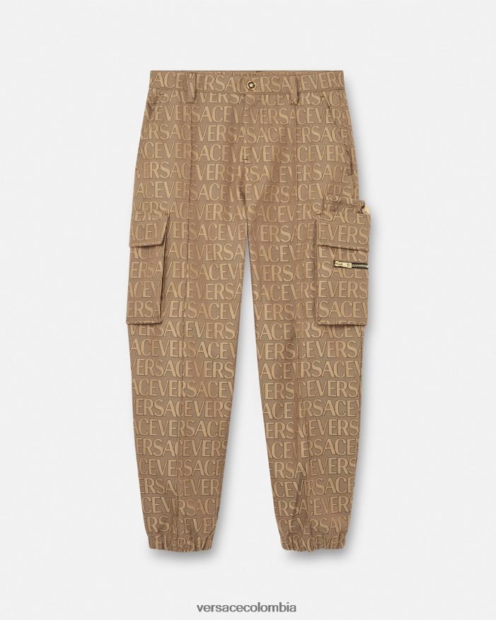 hombres pantalones cargo integrales Versace imprimir 2RP40F1437 ropa